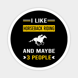 3 People Horseback Riding Horse Riding Magnet